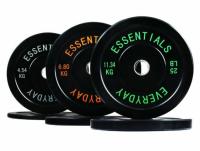 BalanceFrom Black Bumper Plate Set 10lb 15lb 25lb