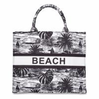 London Fog Womens Beach Canvas Tote Bag