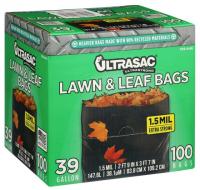 Ultrasac  Lawn and Leaf Cleanup Bags 100 Pack