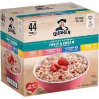 Quaker Instant Oatmeal Fruit and Cream Variety 44 Pack