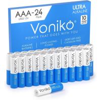 Voniko AAA Alkaline Batteries 24 Pack