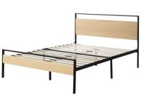 Rest Haven Ashland Metal and Wood Platform Bed Frame