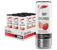 Celsius Sparkling Strawberry Guava Energy Drink 12 Pack