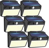 Solar Motion Sensor Outdoor 150 LED Lights 6 Pack