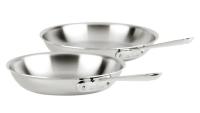 All-Clad D3 Stainless Steel 3-Ply Bonded 2-piece Fry Pan Set