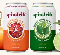 Can of Spindrift Sparkling Water with Alexa