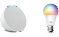 Echo Pop with TP-Link Tapo Smart Color Bulb