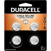 Duracell CR2016 3V Lithium Battery 4 Pack