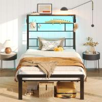 Bestier High Stroage Metal Bed Frame