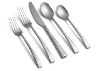 Lenox Cambridge Layne Locke Satin 65-Piece Flatware Set