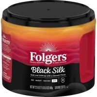 Folgers Black Silk Dark Roast Ground Coffee 6 Pack