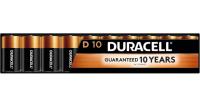 Duracell Coppertop D Batteries 10 Pack