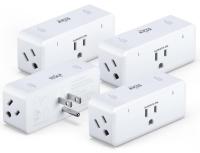 KMC Google and Alexa Smart Plugs 4-Pack