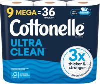 Cottonelle Toilet Paper Family Mega Rolls 9 Pack