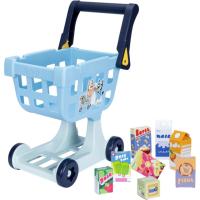 Bluey Toy Shopping Cart with 8 Play Food Toys