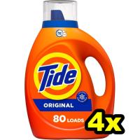 Tide Liquid Laundry Detergent 4 Pack