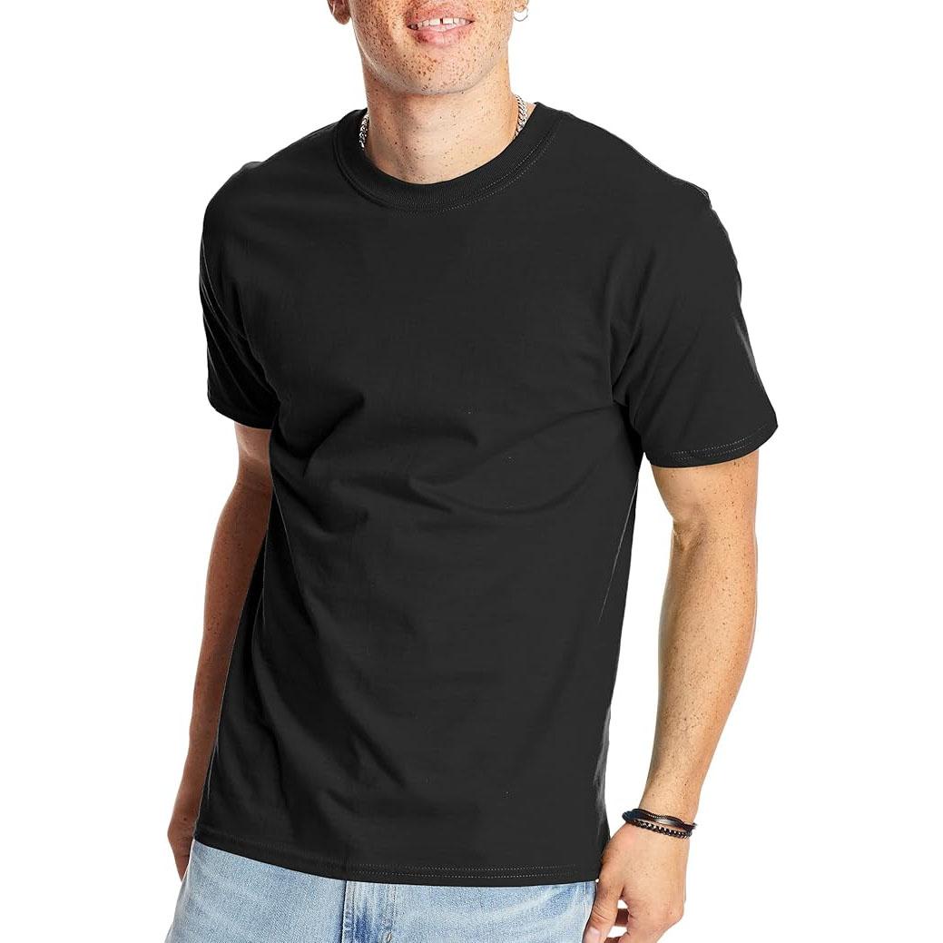 Hanes Mens Beefy-T Heavyweight Cotton Crewneck Shirt for $6.63