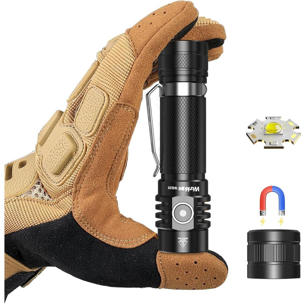 Wurkkos WK03 1200 Lumen LED Flashlight for $17.99