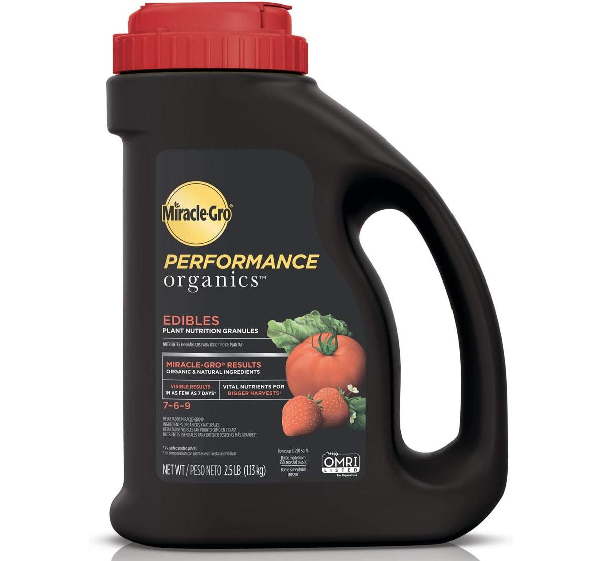 Miracle-Gro Performance Organics Edibles Plant Nutrition for $7.47