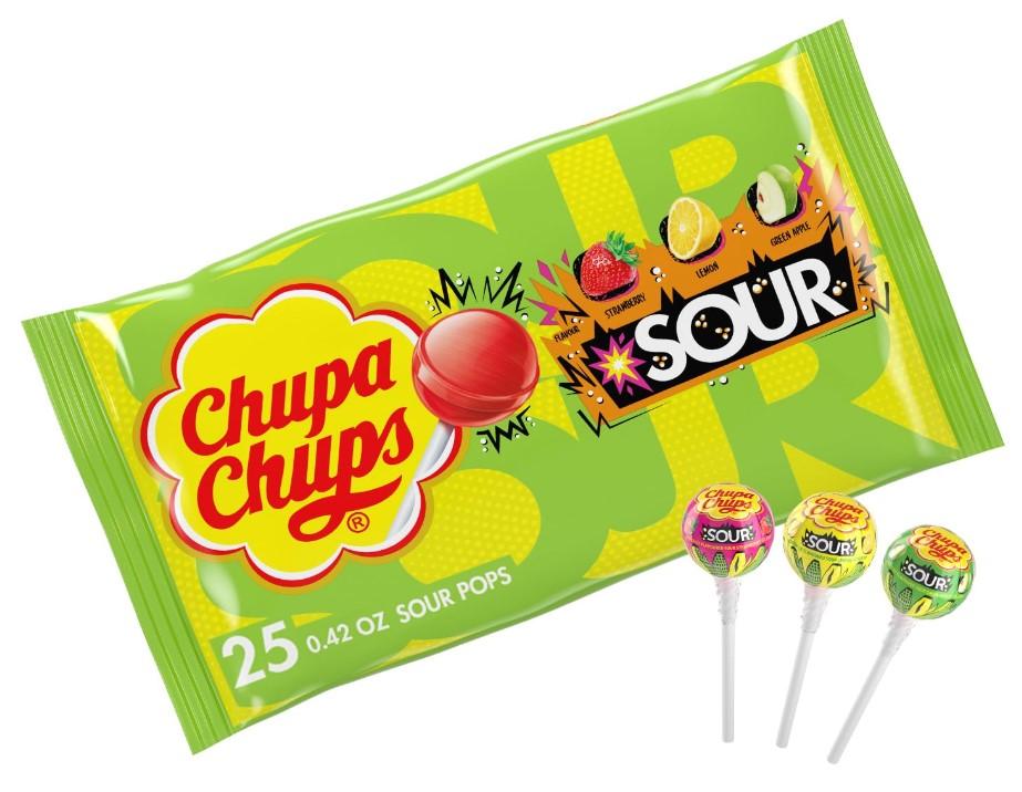 Chupa Chups Sour Lollipops 25 Pack for $2.84