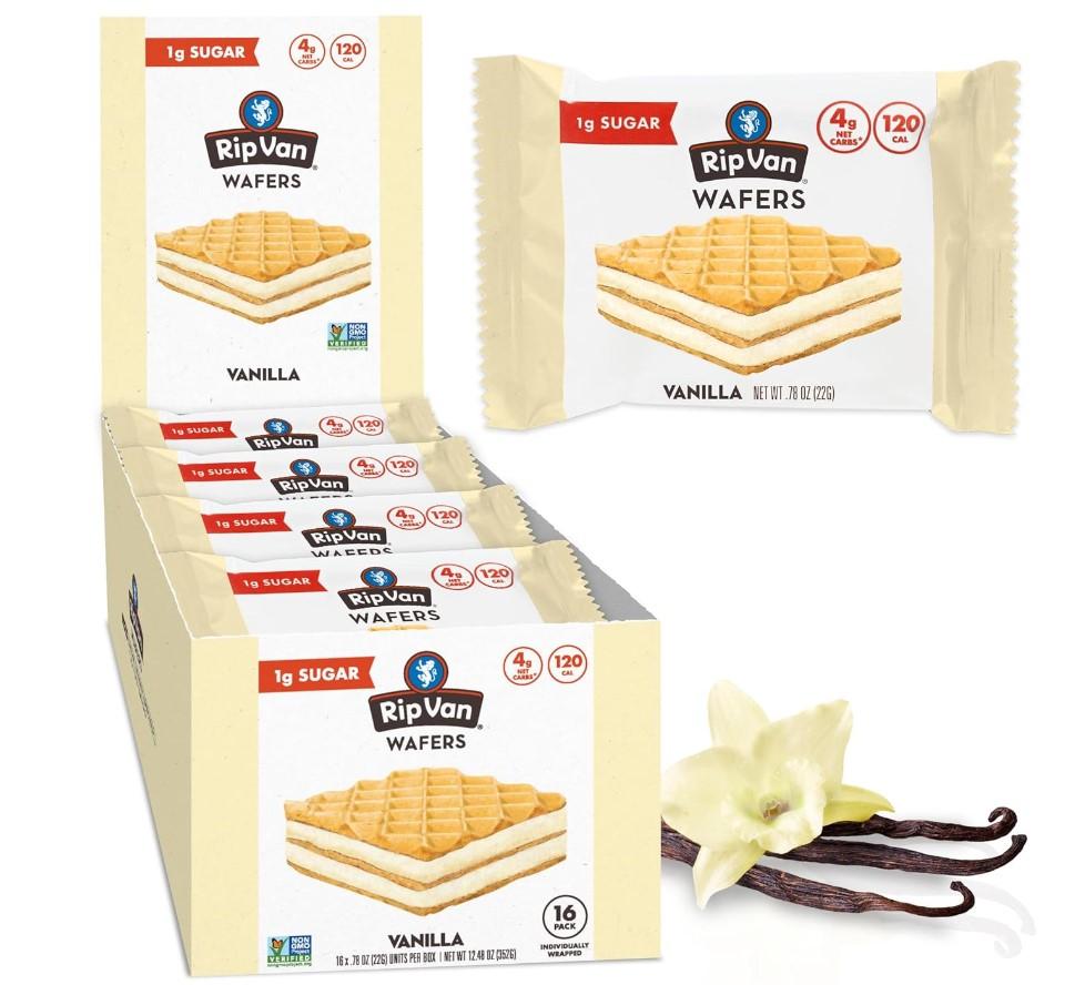 Rip Van Vanilla Keto Wafer Cookies for $7.96