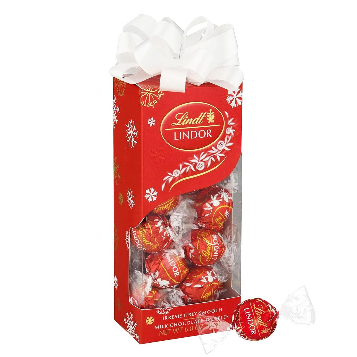 Lindt LINDOR Milk Chocolate Candy Truffles Gift Box for $4.63