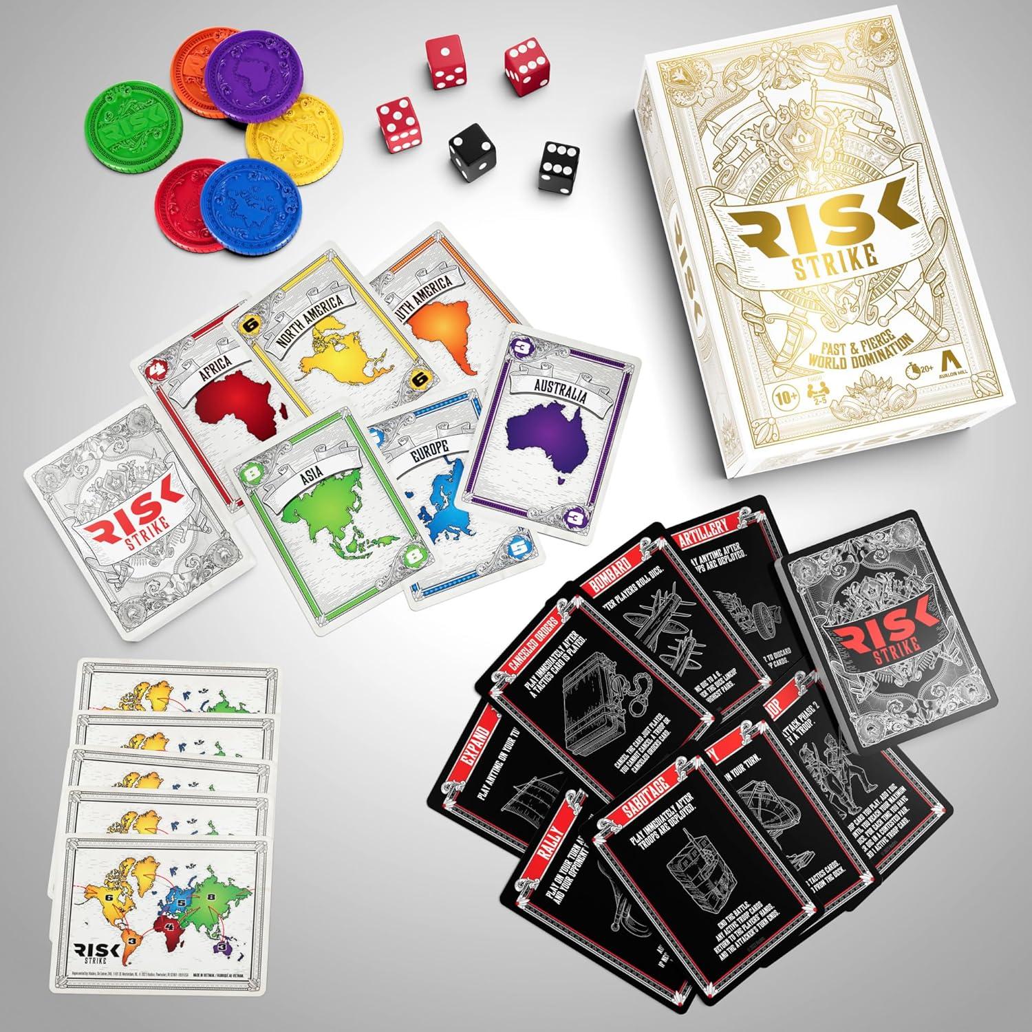 Hasbro Risk Strike World Domination Card and Dice Game for $10.67