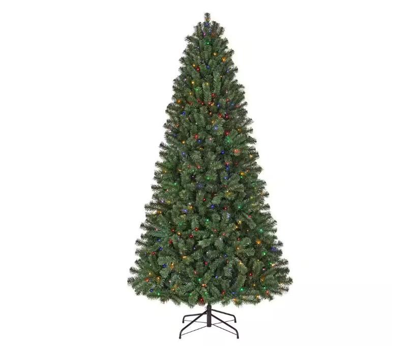 Home Accents Holiday 7.5ft Pre-Lit Christmas Tree for $49.50 Shipped