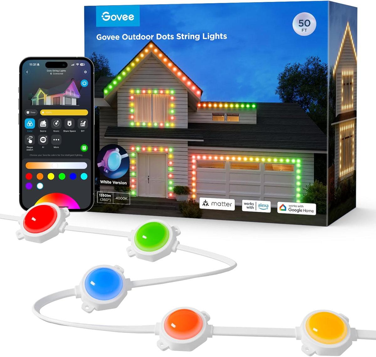 Govee Outdoor Dots String Lights for $100.79 Shipped