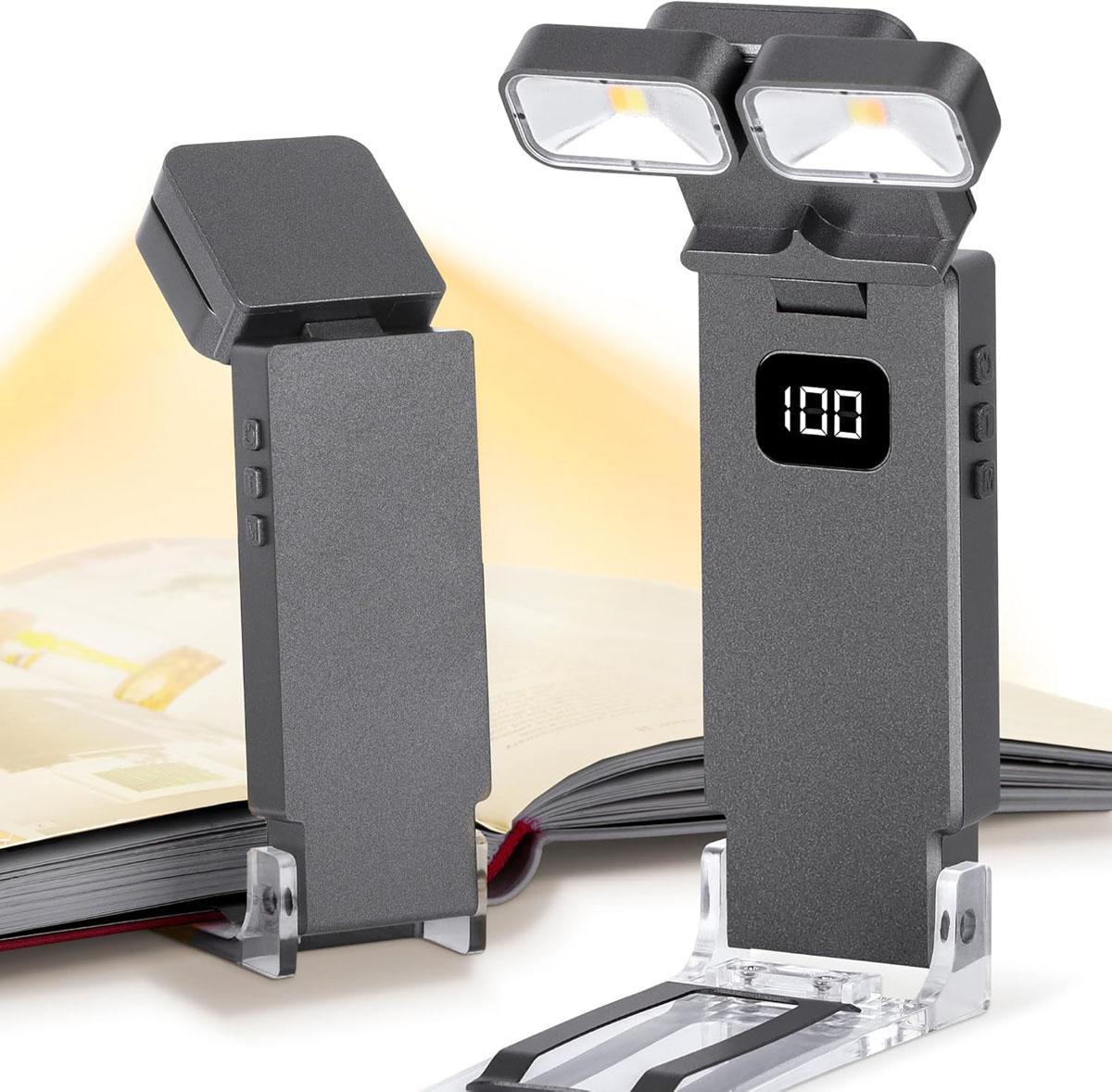 Dott Arts LED Dual-Heads Clip Reading Book Light for $5.49