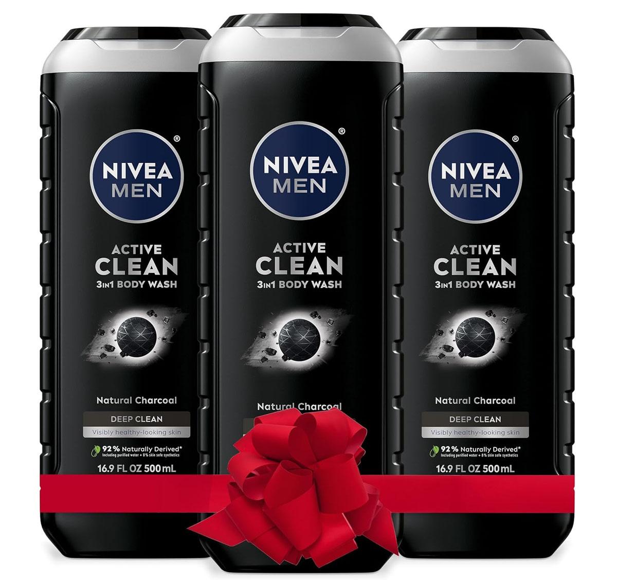 Nivea Men Deep Active Clean Charcoal Body Wash for $10.73