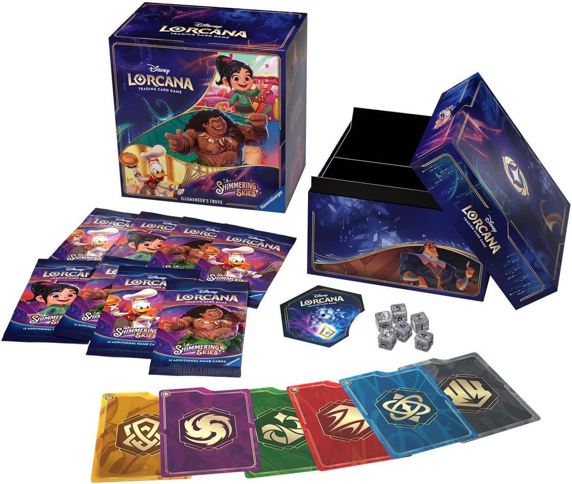 Disney Lorcana Trading Card Game Shimmering Skies Illumineers Trove Box for $29.99