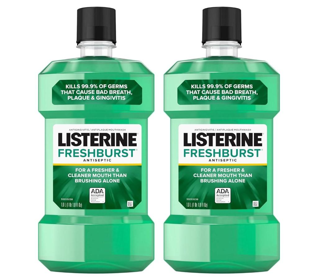 Listerine Freshburst Antiseptic Mouthwash 2 Pack for $10.05