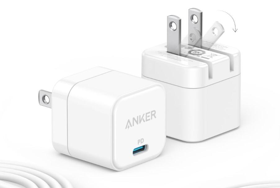 Anker 20W USB-C Foldable Wall Charger 2 Pack for $11.99 Shipped