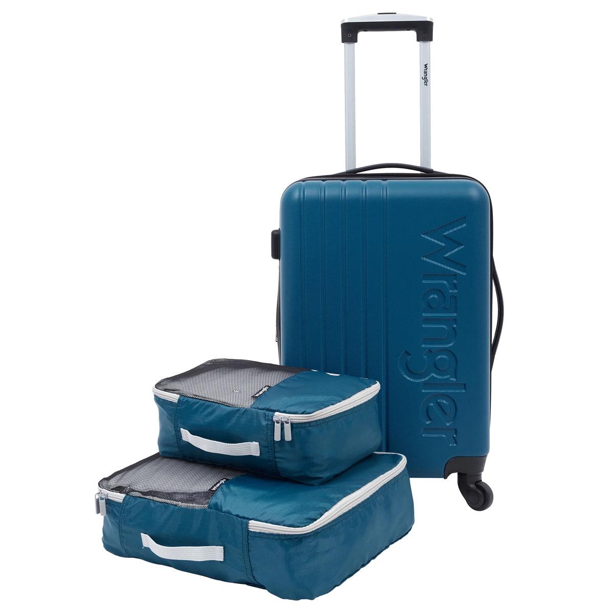 Wrangler Expandable Spinner Wheel Hardside Luggage Set for $34