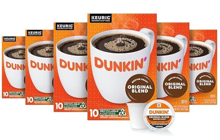 Keurig Dunkin Medium Roast Coffee K-Cup Pods 60 Pack for $19.44