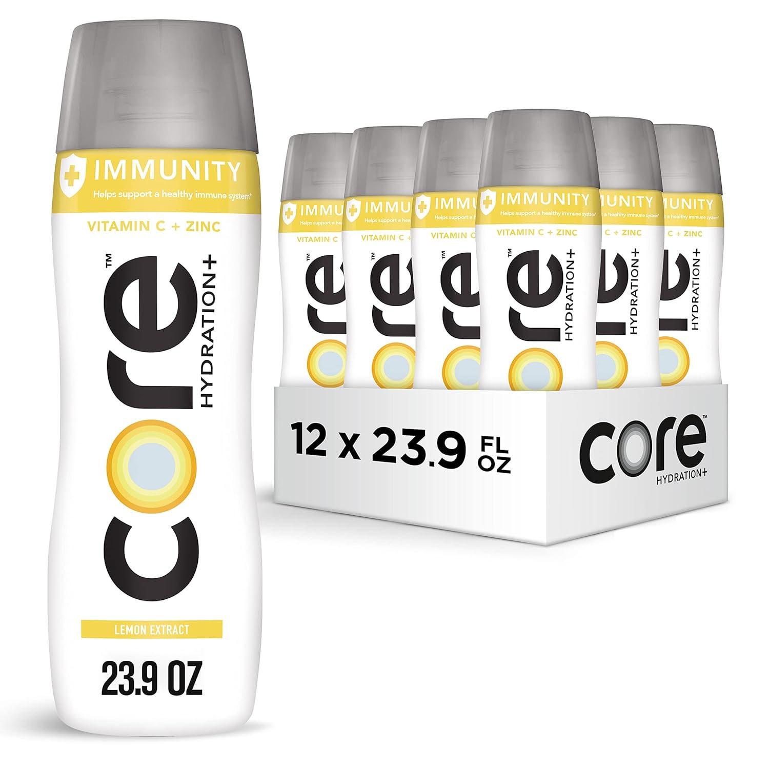 Core Hydration Immunity Lemon Extract Enhanced Water 12 Pack for $12