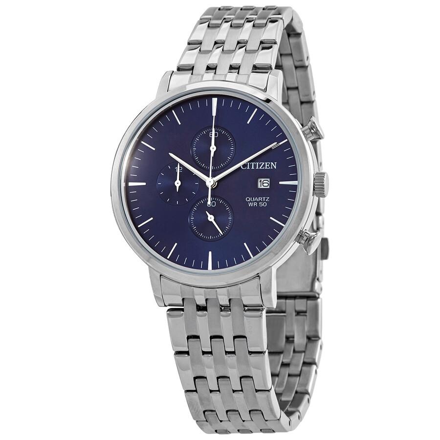 Citizen Chronograph Quartz Blue Dial Watch for $79