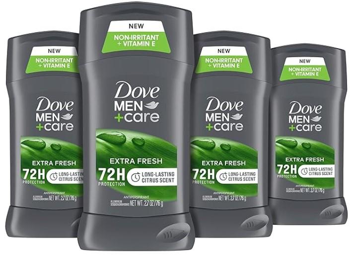 Dove Men Care Antiperspirant Deodorant 4 Pack for $11.71