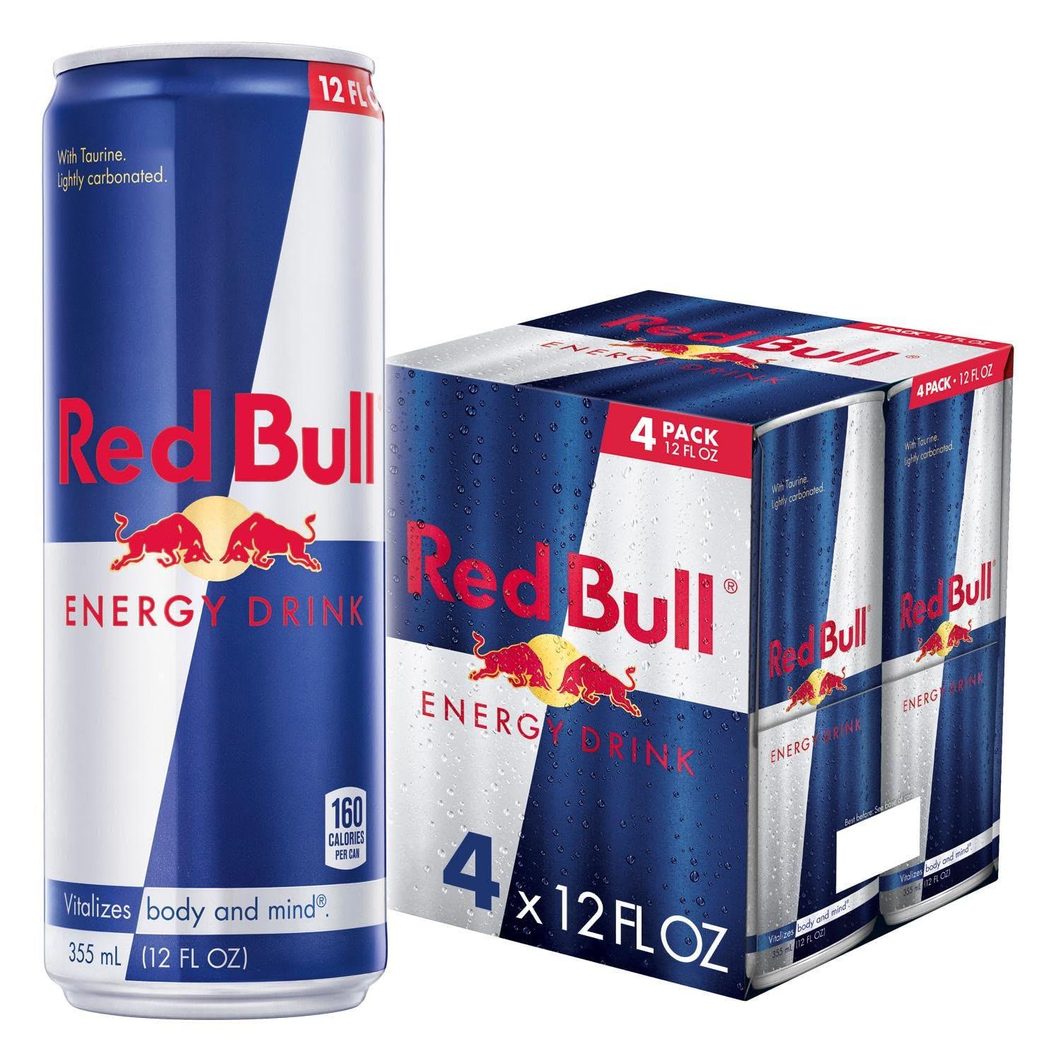 Red Bull Energy Drink 4 Pack for $6.01