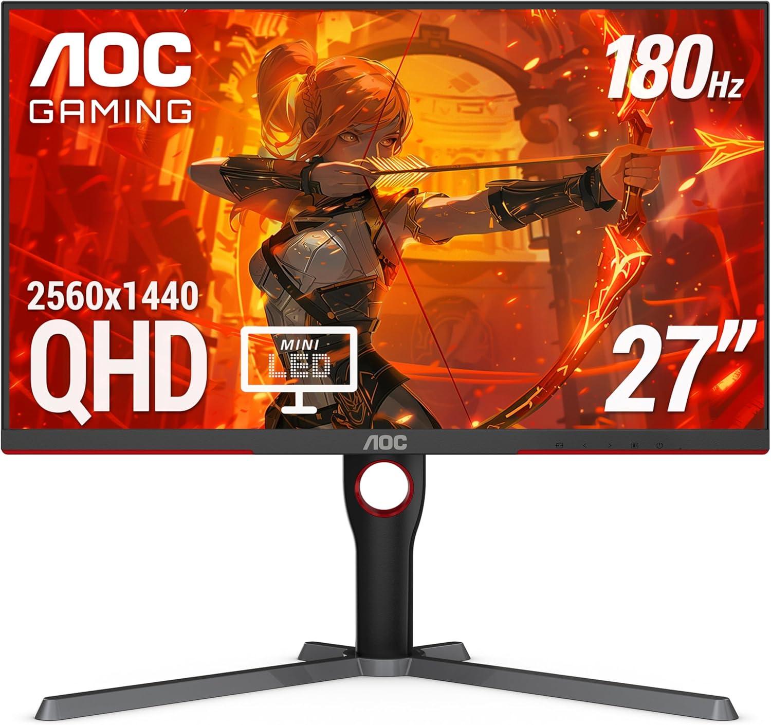 27in AOC 2K QHD Mini LED Gaming Monitor for $249.99 Shipped