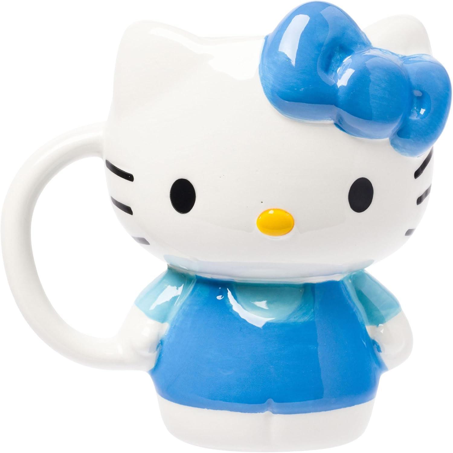 Silver Buffalo Sanrio Hello Kitty Ceramic 3D Mug for $10