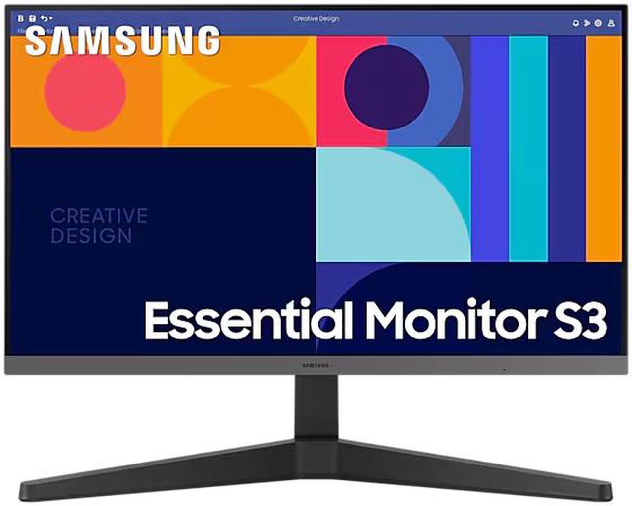 24in Samsung Essential Monitor S3 S33GC Flat Panel Monitor for $69.99 Shipped