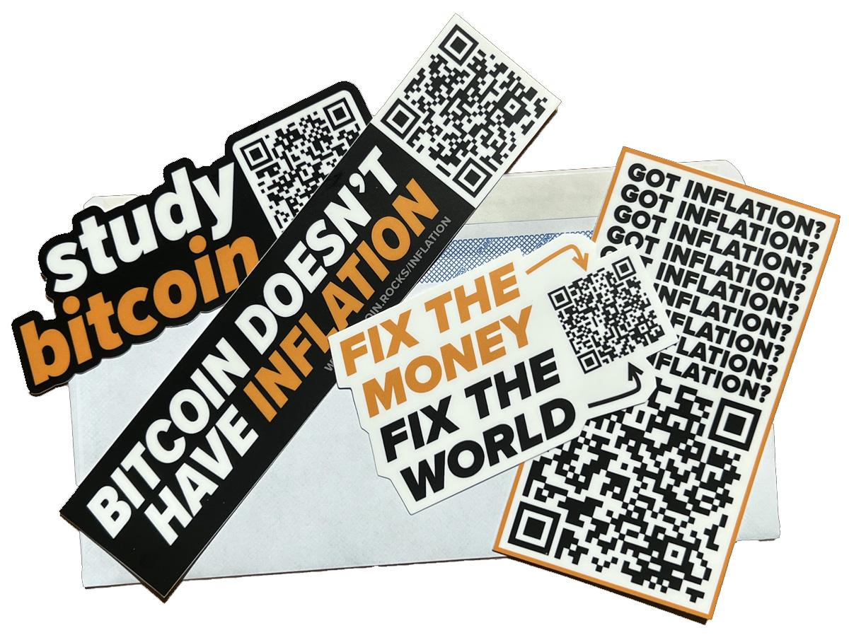 Free Bitcoin Rocks Stickers