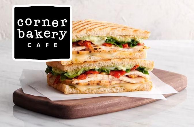 Corner Bakery Cafe Panini for $6