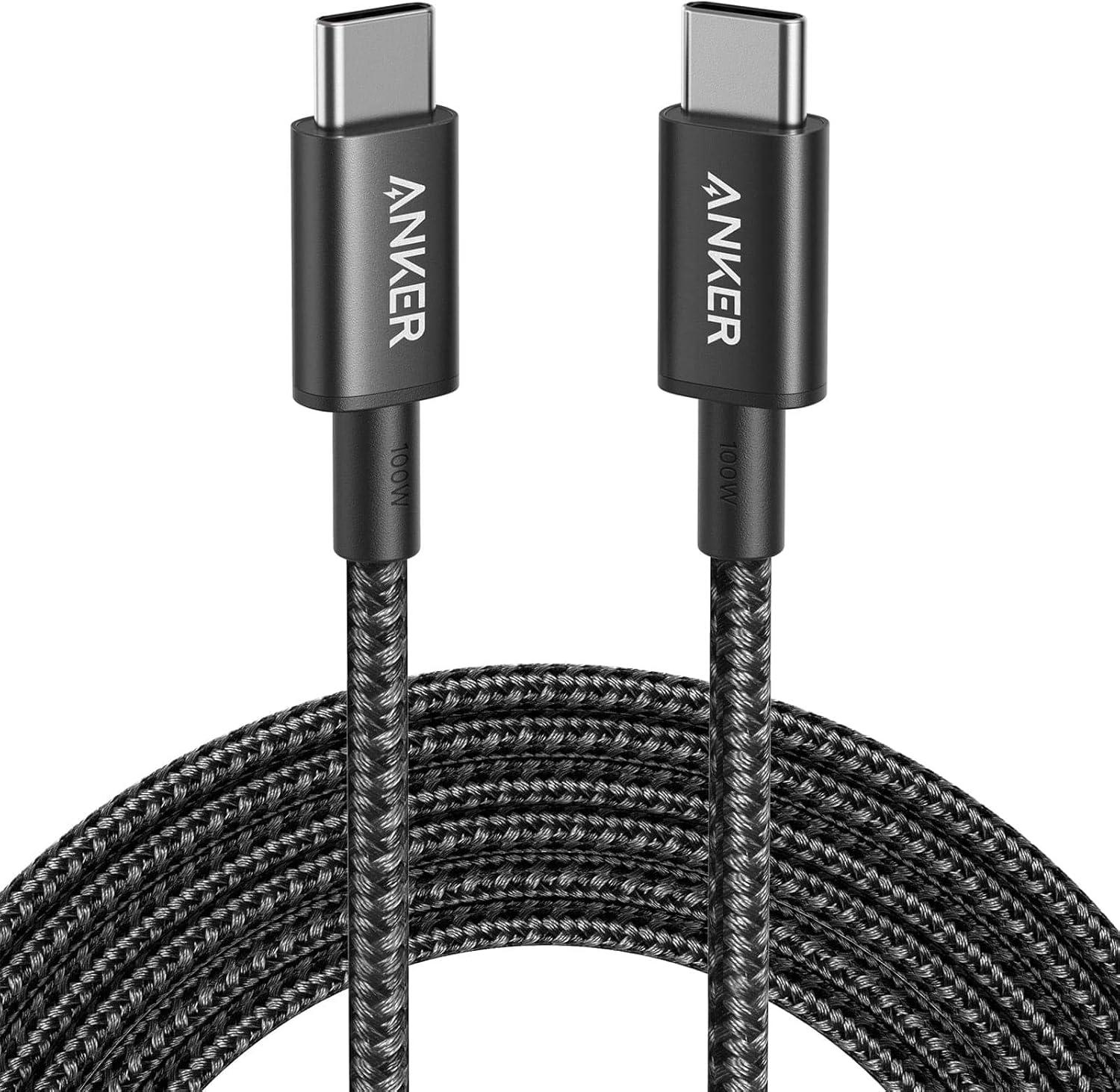 10ft Anker 100w USB-C Cable for $7.99