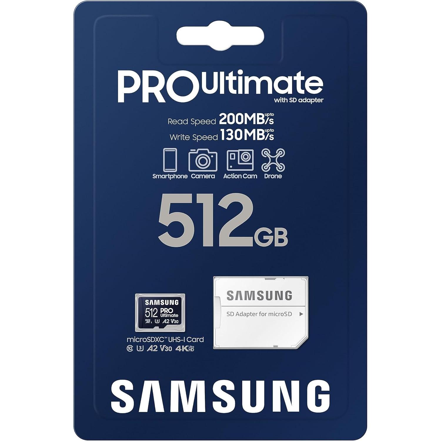 512GB Samsung Pro Ultimate microSD Memory Card for $44.99 Shipped