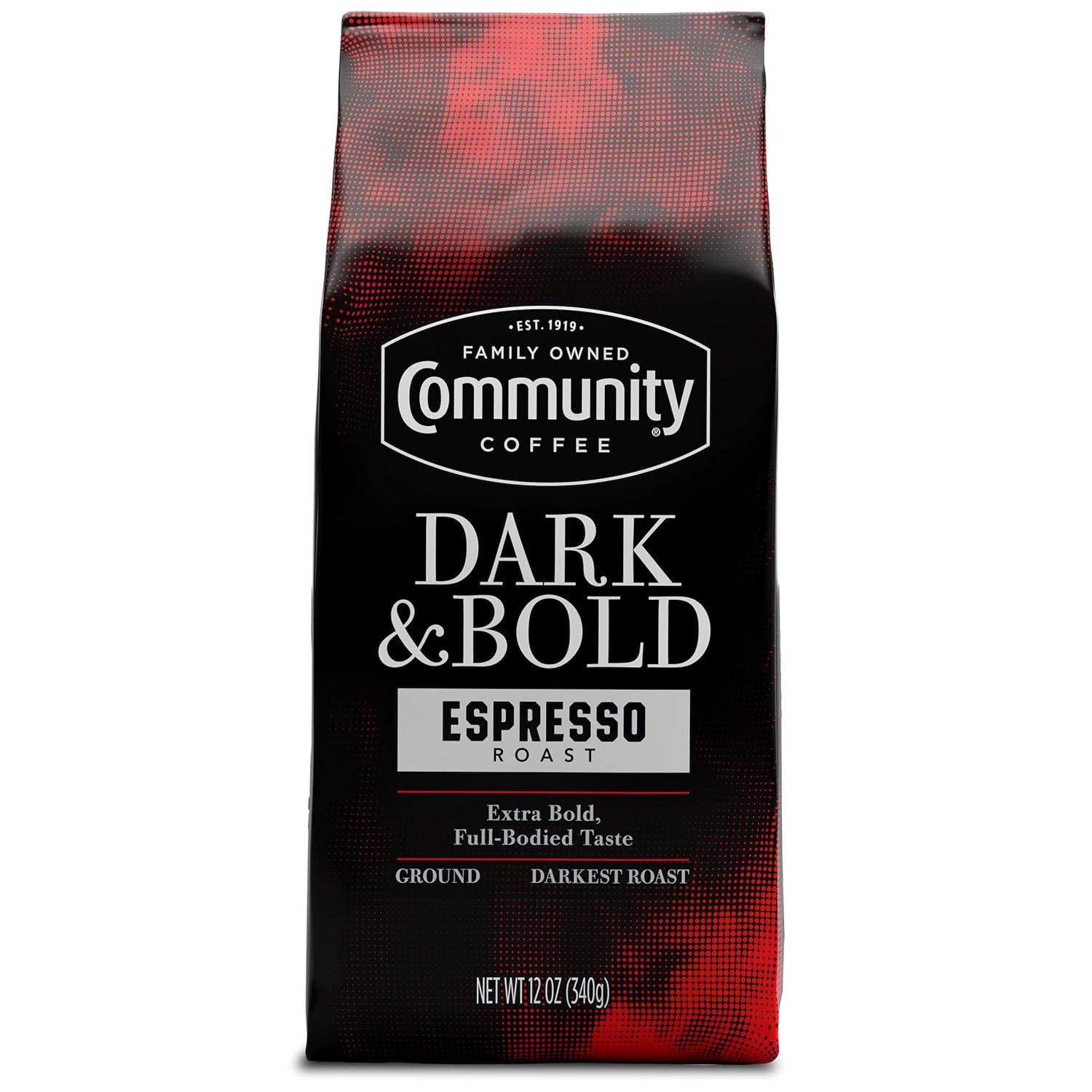 Community Coffee Dark and Bold Espresso Roast Ground Coffee for $3.74