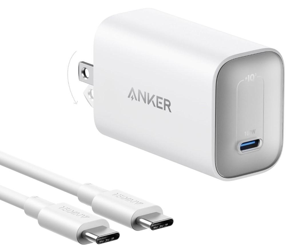 Anker Nano 100W MacBook Charger with USB-C Cable for $29.99