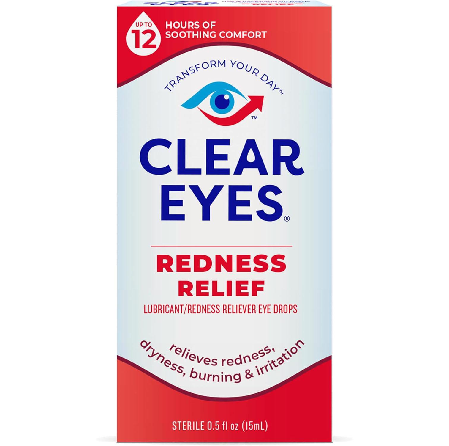 Clear Eyes Redness Relief Lubricant Redness Relief Eye Drops for $2.20